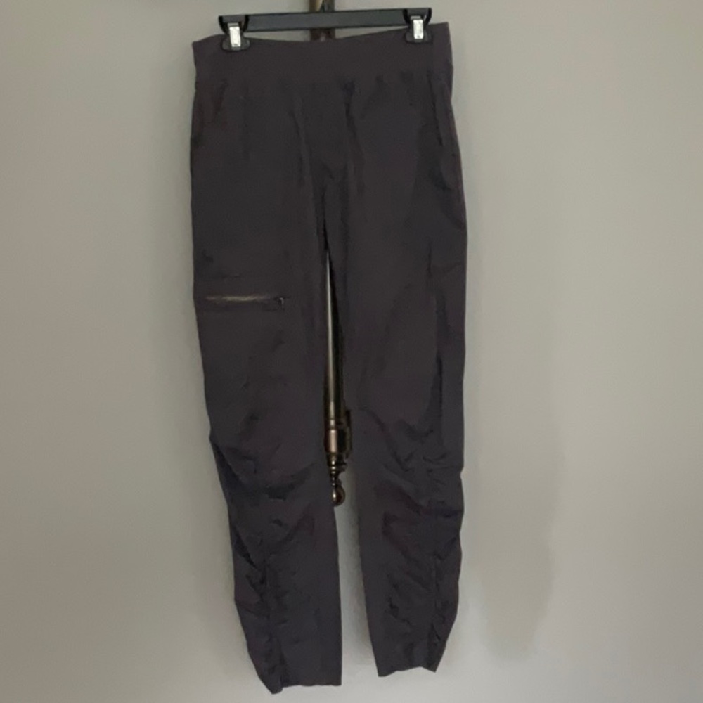 Women's Gray Cotton Ankle Pants